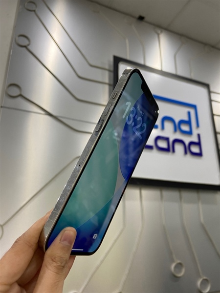 Điện thoại iPhone 12 Promax - LL/A - 128GB - Pin 100% thay new - Màu trắng - Ngoại hình: 97% - Ép kính - Body 3