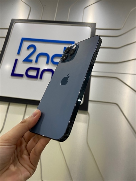Điện thoại iPhone 12 Promax - LL/A - 128GB - Pin 100% thay new - Màu xanh dương - Ngoại hình: 98% - Body 2