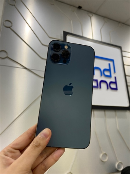 Điện thoại iPhone 12 Promax - LL/A - 128GB - Pin 100% thay new - Màu xanh - Ngoại hình: 97% - Body
