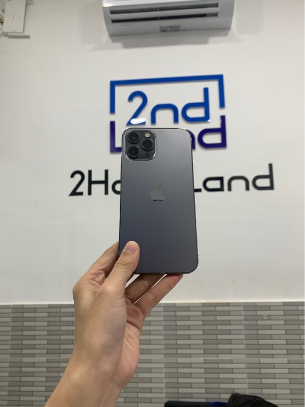 Điện thoại iPhone 12 Promax - LL/A - 256GB - Màu xám - Pin 100% đã thay - Ngoại hình: 98% - Body