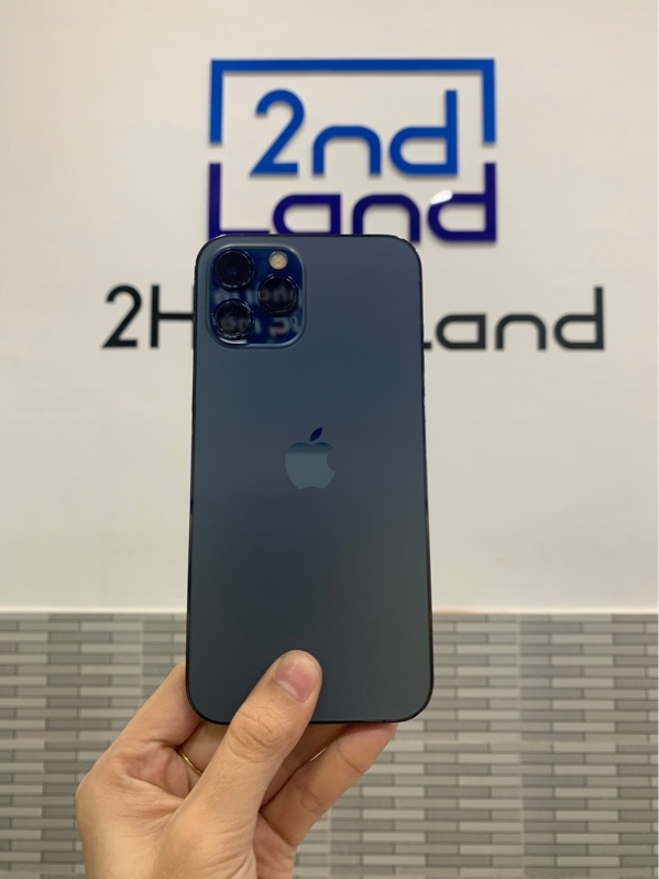 Điện thoại iPhone 12 Promax - LL/A - 256GB - Màu xanh - Pin linh kiện 100% - Ngoại hình: 97% - Face id hư - Body