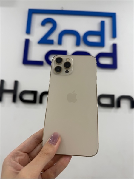 Điện thoại iPhone 12 promax - LL/A - IOS 26.1 - 128GB - Màu vàng - Pin thay 100% - Ngoại hình 98% - Màn LKKXĐ , màn ám vàng , bầm nhiều đốm xanh , viền trầy - Body
