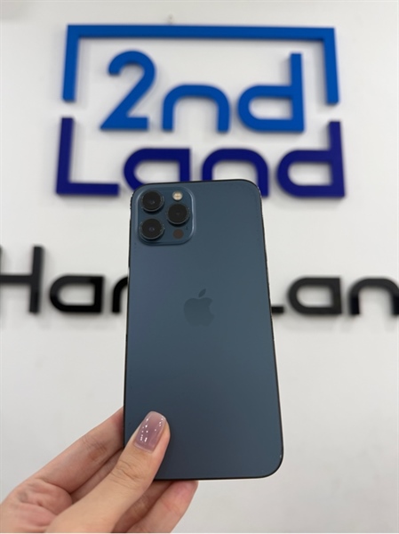 Điện thoại iPhone 12 promax - LL/A - IOS 26.1 - 128GB - Màu xanh - Pin thay 100% - Ngoại hình 97% - Màn trầy , máy trầy , viền trầy xước nhiều , tróc sơn nhiều , cấn lưng - Body