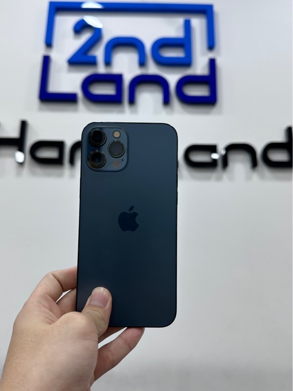 Điện thoại iPhone 12 Promax - LLA - 512GB - IOS 26.7.1 - Pin 100% ( đã thay ) - Màu xanh - Ngoại hình 97% - Màn ép kính - Body