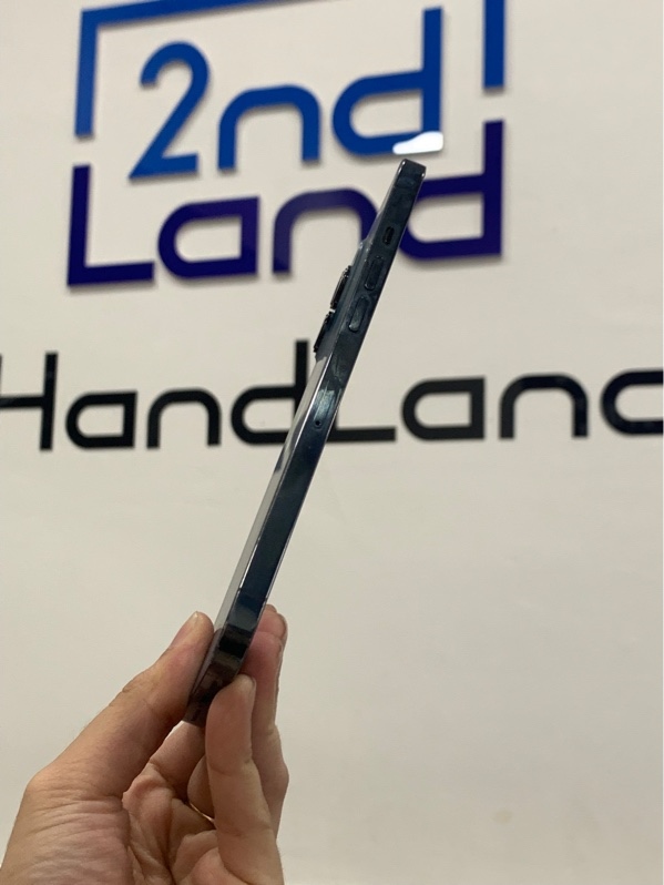 Điện thoại iPhone 12 Promax - TA/A - 128GB - Màu xanh - Pin 85% - Ngoại hình: 97% - Trầy sườn oxi hoá, màn mực một chấm - Body