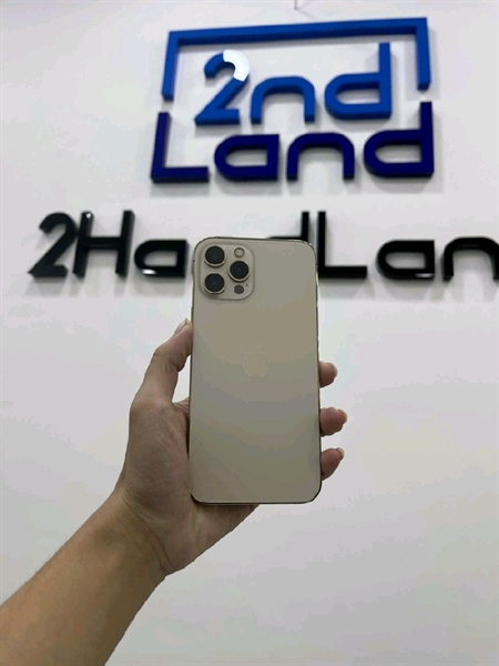 Điện thoại iPhone 12 Promax - VN/A - 128GB - IOS 18.5 - Pin 100% - Màu vàng gold - Ngoại hình 97.5% - Body