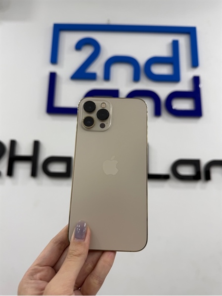 Điện thoại iPhone 12 promax - VN/A - IOS 18.5 - 128GB - Màu vàng - Pin 87% - Ngoại hình 98% - Màn linh kiện , viền xước nhẹ , góc màn có đường sọc - Kèm sạc