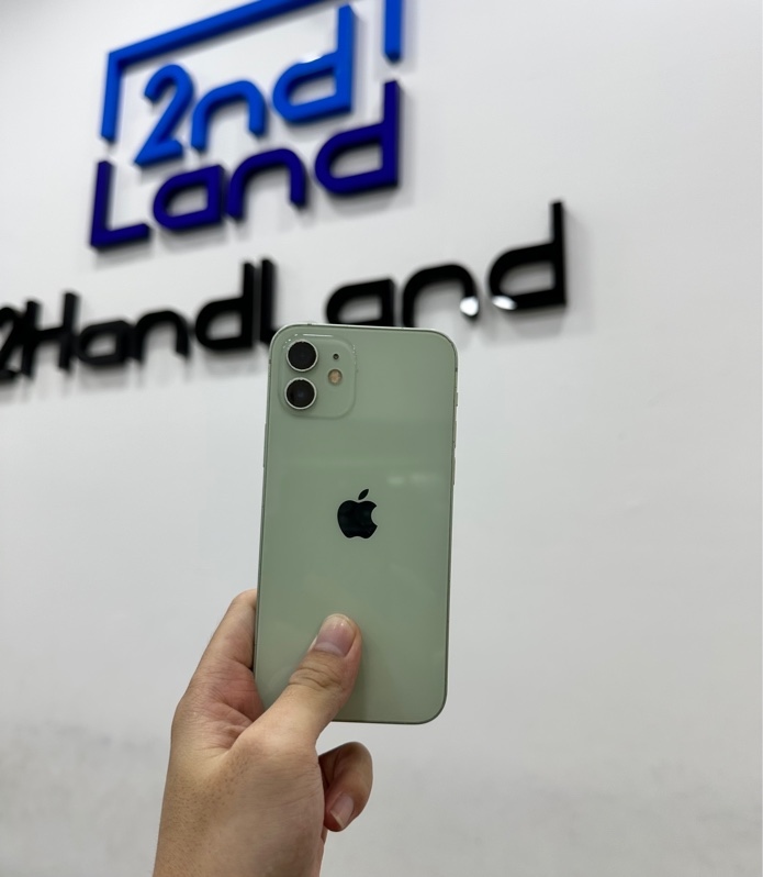 Điện thoại iPhone 12 - TA/A - 128GB - IOS 17.6.1 - Pin 90% đã thay - Màu xanh - Ngoại hình 97% - Màn ép kính - Body.