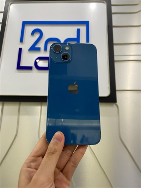 Điện thoại iPhone 13 - LL/A - 128GB - Sim vật lý - Pin 100% thay new - Màu xanh dương - Ngoại hình: 97% - Kính trầy - Body
