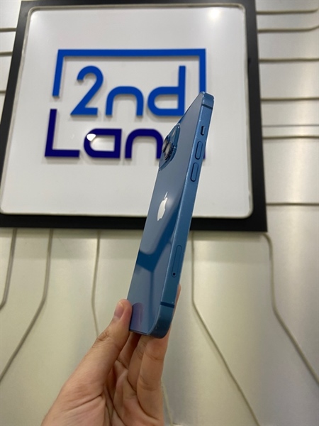 Điện thoại iPhone 13 - LL/A - 128GB - Sim vật lý - Pin 100% thay new - Màu xanh dương - Ngoại hình: 97% - Kính trầy - Body 1