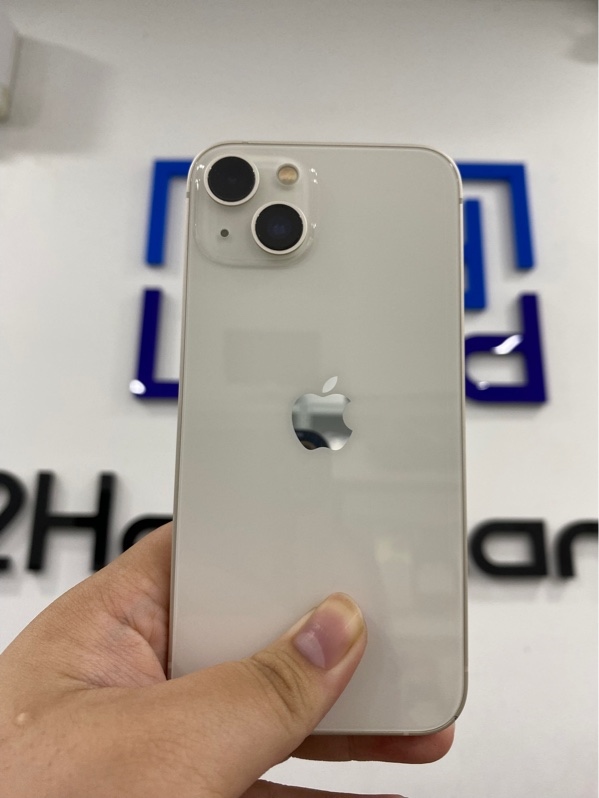 Điện thoại iPhone 13 - LL/A - ios 17.0.3 - 128gb - Màu trắng - Pin thay 100% - Ngoại hình 97% - Cấn 1 góc , kính cam xước - Kèm Box