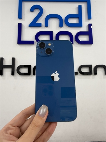 Điện thoại iPhone 13 - LL/A - IOS 17.6.1 - 128GB - Màu xanh - Pin thay 100% - Ngoại hình 97% - Màn xước dăm , lưng trầy , cấn móp nặng , cam trầy , viền trầy - Body