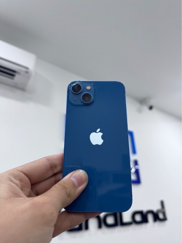 Điện thoại iPhone 13 - LL/A - ios 26.6 - 256Gb - Màu xanh - Pin thay 100% - Ngoại hình 97% - Viền trầy xước, phai màu - Body