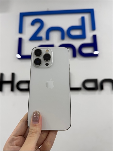 Điện thoại iPhone 13 pro - KH/A - IOS 16.4.1 - 128GB - Màu trắng - Pin 100% - Ngoại hình 98% - Kèm sạc