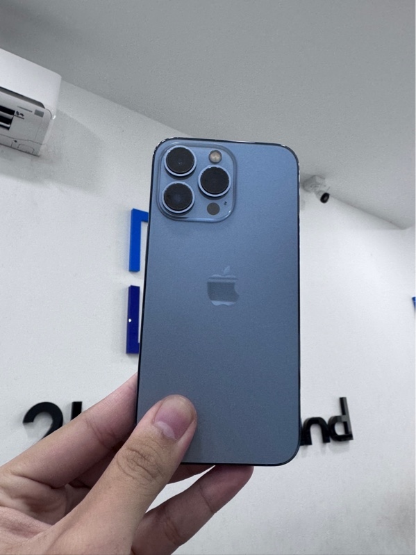 Điện thoại iPhone 13 pro - LL/A - ios 26.4.2 - 128gb - Màu xanh -Pin LKKXD 99% - Ngoại hình 98% - Viền trầy nhẹ, lưng thay, đã fix xanh màn, màn vàng viền nhẹ - Body