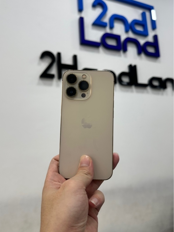 Điện thoại iPhone 13 Pro - Lock sim - LLA - 128GB - IOS 26.5.2 - Pin 87% đã thay - Màu gold - Ngoại hình 97% - Body