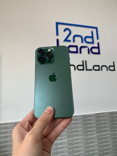 Điện thoại iPhone 13 Pro - VN/A - 128GB - Màu xanh lá cây - Pin thay linh kiện 100% chu kì sạc 142 lần - Ngoại hình: 97% - Camera thay, màn thay chính hãng, màn trầy nhẹ - Body