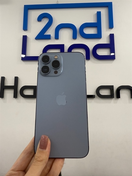 Điện thoại iPhone 13 promax - A/A - IOS 18.5 - 256GB - Màu xanh - Pin thay 100% - Ngoại hình 97% - Màn trầy - Kèm sạc