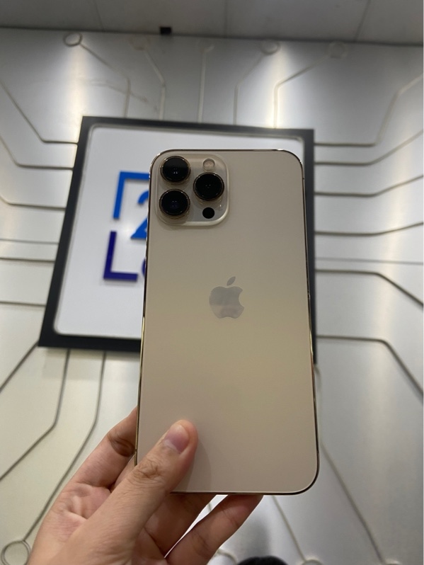 Điện thoại iPhone 13 Promax - IOS 26.6 - VN/A - 256GB - Pin 100% thay new - Màu vàng - Ngoại hình: 98% - Đã thay màn , linh kiện bảng mạch logic thay chính hãng - Body