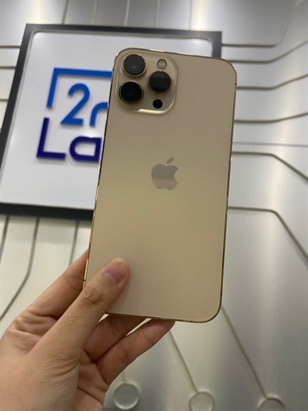Điện thoại iPhone 13 Promax - J/A - 128GB - Sim vật lý - IOS 26 - Pin 100% thay new - Màu vàng - Ngoại hình: 98% - Đã thay màn - Body