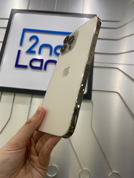 Điện thoại iPhone 13 Promax - J/A - 128GB - Sim vật lý - IOS 26 - Pin 100% thay new - Màu vàng - Ngoại hình: 98% - Đã thay màn - Body