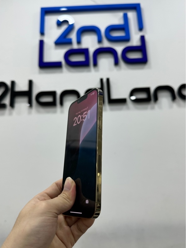 Điện thoại iPhone 13 Promax - LL/A - 128GB - IOS 18.7.8 - Pin 100% đã thay LK - Màu gold - Ngoại hình 97.5% - Body