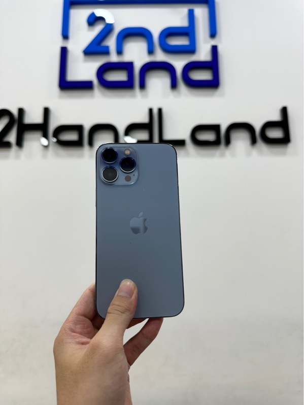 Điện thoại iPhone 13 Promax - LL/A - 128GB - IOS 26.3.1 - Pin 100% thay new - Màu xanh - Ngoại hình 97% - Đã thay màn chính hãng - Body