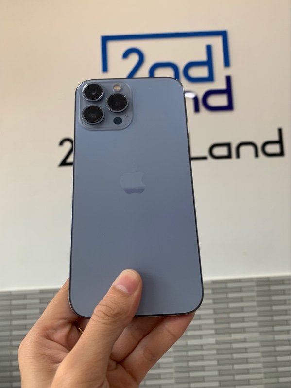 Điện thoại iPhone 13 Promax - LL/A - 128GB - Màu xanh - Pin 85% - Ngoại hình: 97% - Màn linh kiện, màn trầy - Body