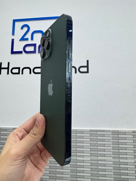 Điện thoại iPhone 13 Promax - LL/A - 256GB - Đã thay màn chính hãng - Màu xanh - Pin 100% đã thay - Ngoại hình 98% - Body 1