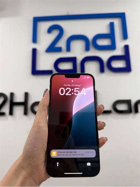 Điện thoại iPhone 13 promax - LL/A - IOS 18.3 - 128GB - Màu xanh - Pin 83% - Ngoại hình 97% - Màn ám vàng , hở sáng nhẹ - Kèm sạc 2