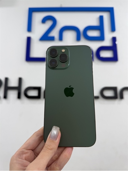 Điện thoại iPhone 13 promax - LL/A - IOS 18.6.2 - 128GB - Màu xanh lá - Pin thay 100% - Ngoại hình 98% - Màn xước , viền xước - Body