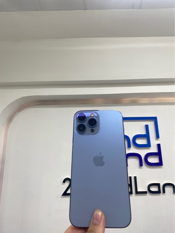 Điện thoại iPhone 13 Promax - LL/A - IOS 26.5 - 256Gb - Màu xanh - Pin thay 100% - Ngoại hình 98% - Màn linh kiện LCD, mực màn - Body