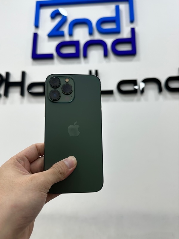 Điện thoại iPhone 13 Promax - VN/A - 128GB - IOS 26.5.2 - Pin 100% đã thay pin new - Màu xanh lục - Ngoại hình 97% - Body
