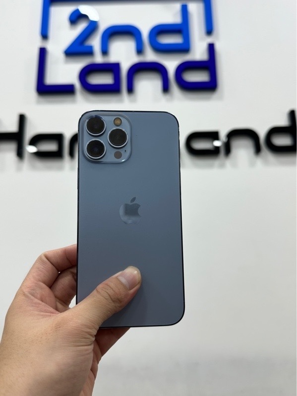 Điện thoại iPhone 13 Promax - VN/A - 128GB - IOS 26.5.2 - Pin 100% thay new - Màu xanh - Ngoại hình 97% - Body