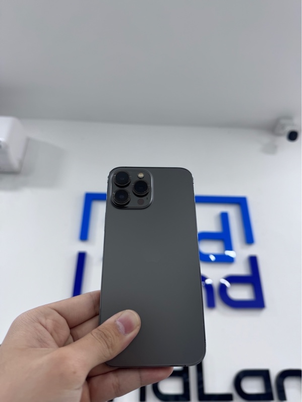 Điện thoại iPhone 13 promax - VN/A - 128gb - ios 27.0 - Màu xám - Pin tahy 100% - Ngoại hình 97% - Sườn cấn nhẹ, màn thay báo dòng chính hãng, màn trầy - Kèm sạc linh kiện
