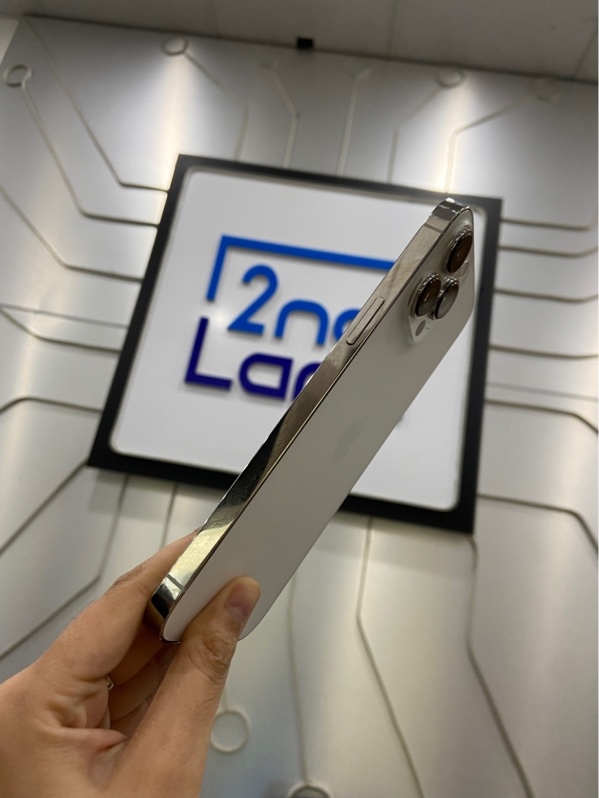 Điện thoại iPhone 13 ProMax - VN/A - 128GB - Pin 100% thay new - Màu trắng - Ngoại hình: 98% - Kèm Box