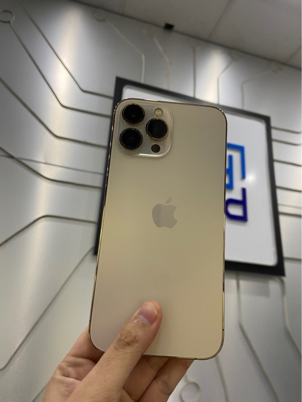 Điện thoại iPhone 13 Promax - VN/A - 128GB - Pin 100% thay new - Màu vàng - Ngoại hình: 97% - Màn ám nhẹ - Body