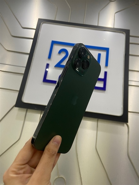 Điện thoại iPhone 13 Promax - VN/A - 128GB - Sim vật lý - Pin 83% - Màu xanh - Ngoại hình: 98% - Camera đã thay, màn lưu ảnh - Body 1