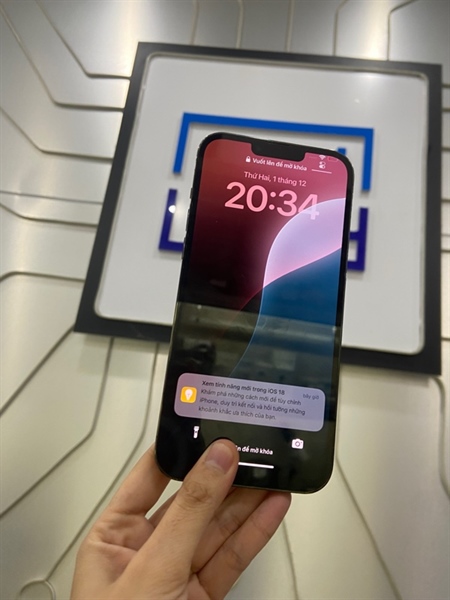 Điện thoại iPhone 13 Promax - VN/A - 128GB - Sim vật lý - Pin 83% - Màu xanh - Ngoại hình: 98% - Camera đã thay, màn lưu ảnh - Body 2