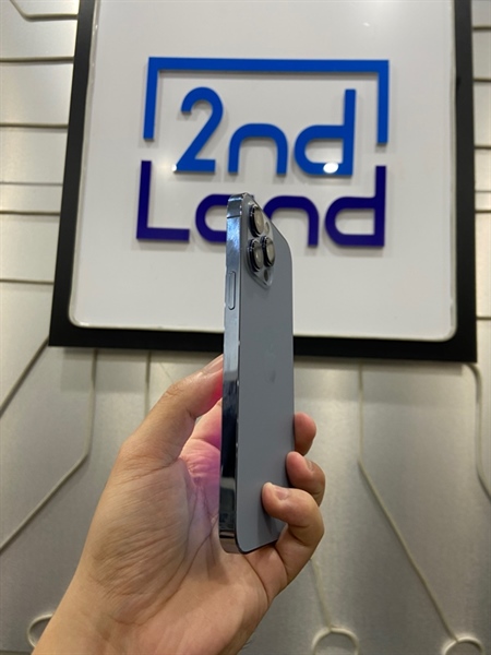 Điện thoại iPhone 13 Promax - VN/A - 128GB - Sim vật lý - Pin 84% - Màu xanh - Ngoại hình: 98% - Màn đã thay (linh kiện màn của Gen A bản Pro) - Body 1