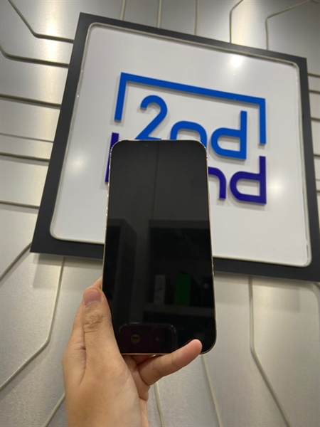 Điện thoại iPhone 13 Promax - VN/A - 256GB - Pin 100% thay new - Màu Gold - Ngoại hình: 97% - viền cam trầy - Body 3