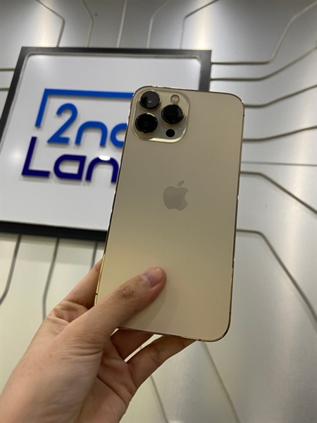 Điện thoại iPhone 13 Promax - VN/A - 256GB - Pin 100% thay new - Màu vàng gold - Ngoại hình: 98% - Body