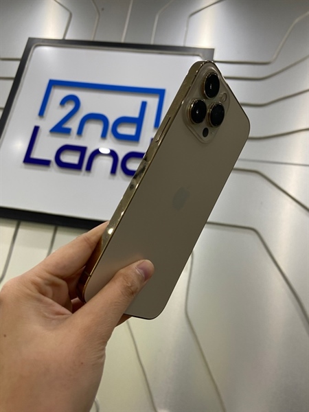 Điện thoại iPhone 13 Promax - VN/A - 256GB - Pin 100% thay new - Màu vàng gold - Ngoại hình: 98% - Body 1