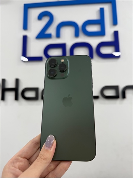 Điện thoại iPhone 13 promax - VN/A - IOS 17.4.1 - 128GB - Màu xanh lá - Pin 82% - Ngoại hình 97% - cấn góc - Kèm sạc
