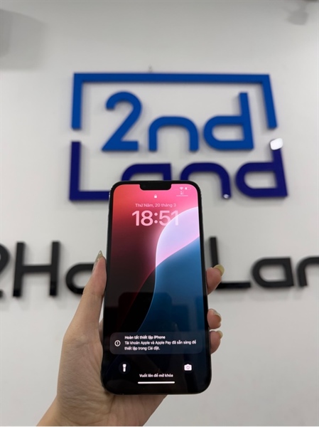 Điện thoại iPhone 13 promax - VN/A - IOS 18.1.1 - 256GB - Màu xanh - Pin 86% - Ngoại hình 97% - Box , sạc 3