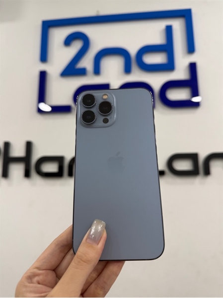Điện thoại iPhone 13 promax - VN/A - IOS 26.0.1 - 128GB - Màu xanh - Pin thay 100% - Ngoại hình 97% - Cấn viền - Kèm Box