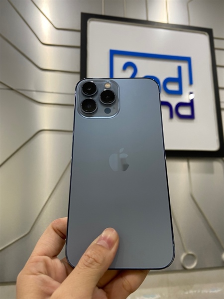 Điện thoại iPhone 13 Promax - VN/A - IOS26 - 128GB - Sim vật lý - Pin 100% Đã thay - Màu xanh - Ngoại hình: 98% - Màn ép kính - Body