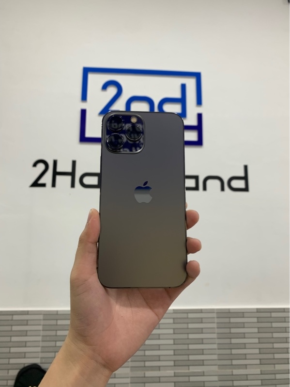 Điện thoại iPhone 13 Promax - ZP/A - 256GB - Màu đen - Pin 100% đã thay - Ngoại hình: 97% - Màn trầy - Body