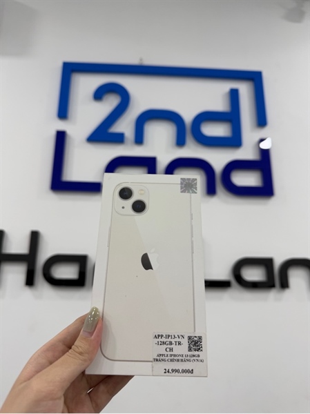 Điện thoại iPhone 13 - VN/A - IOS 18.3 - 128GB - Màu trắng - Pin thay 98% - Ngoại hình 98% - Box , sạc