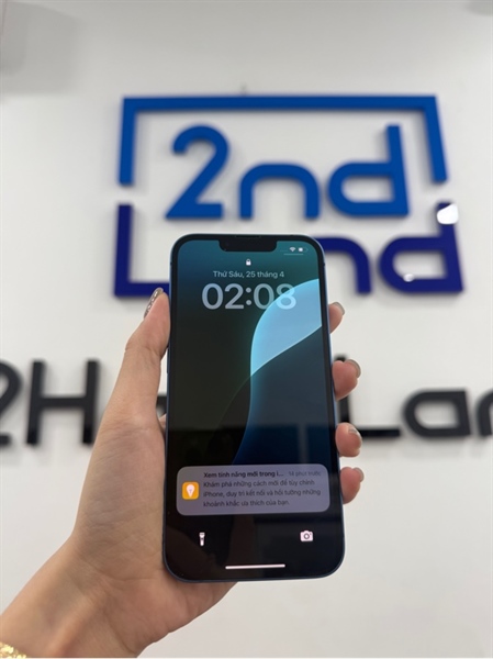 Điện thoại iPhone 13 - VN/A - IOS 18.3.2 - 128GB - Màu xanh - Pin 89% - Ngoại hình 98% - Kèm sạc 2